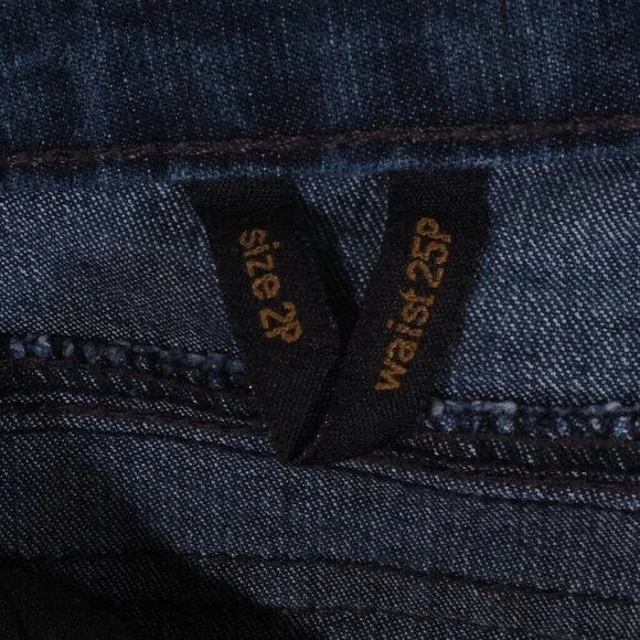 Nine West Jeans Womens 2 Petite 25 x 27 Straight Leg Dark Stretch Flare - Picture 7 of 8